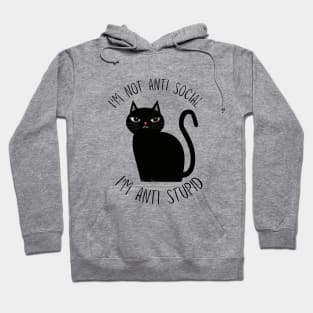 Anti Social & Stupid Cat Hoodie